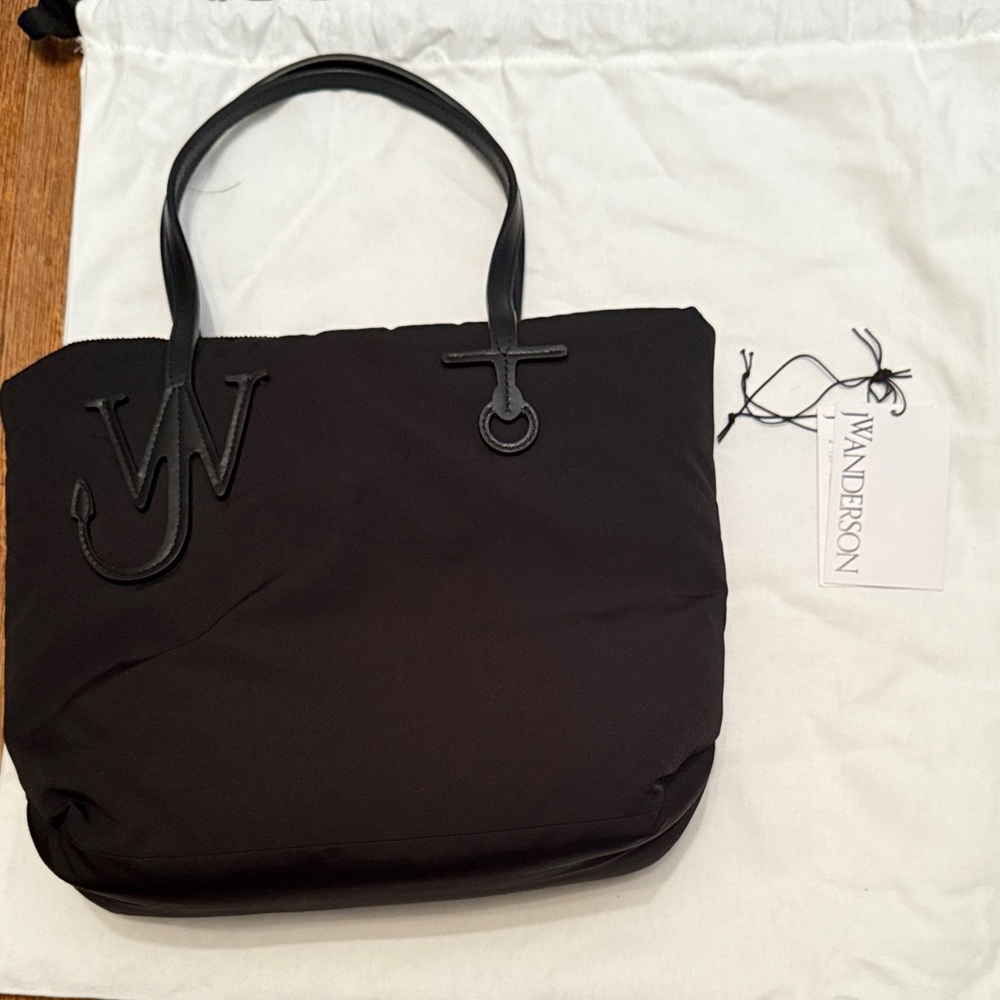 JW Anderson Black Puffy Anchor Tote